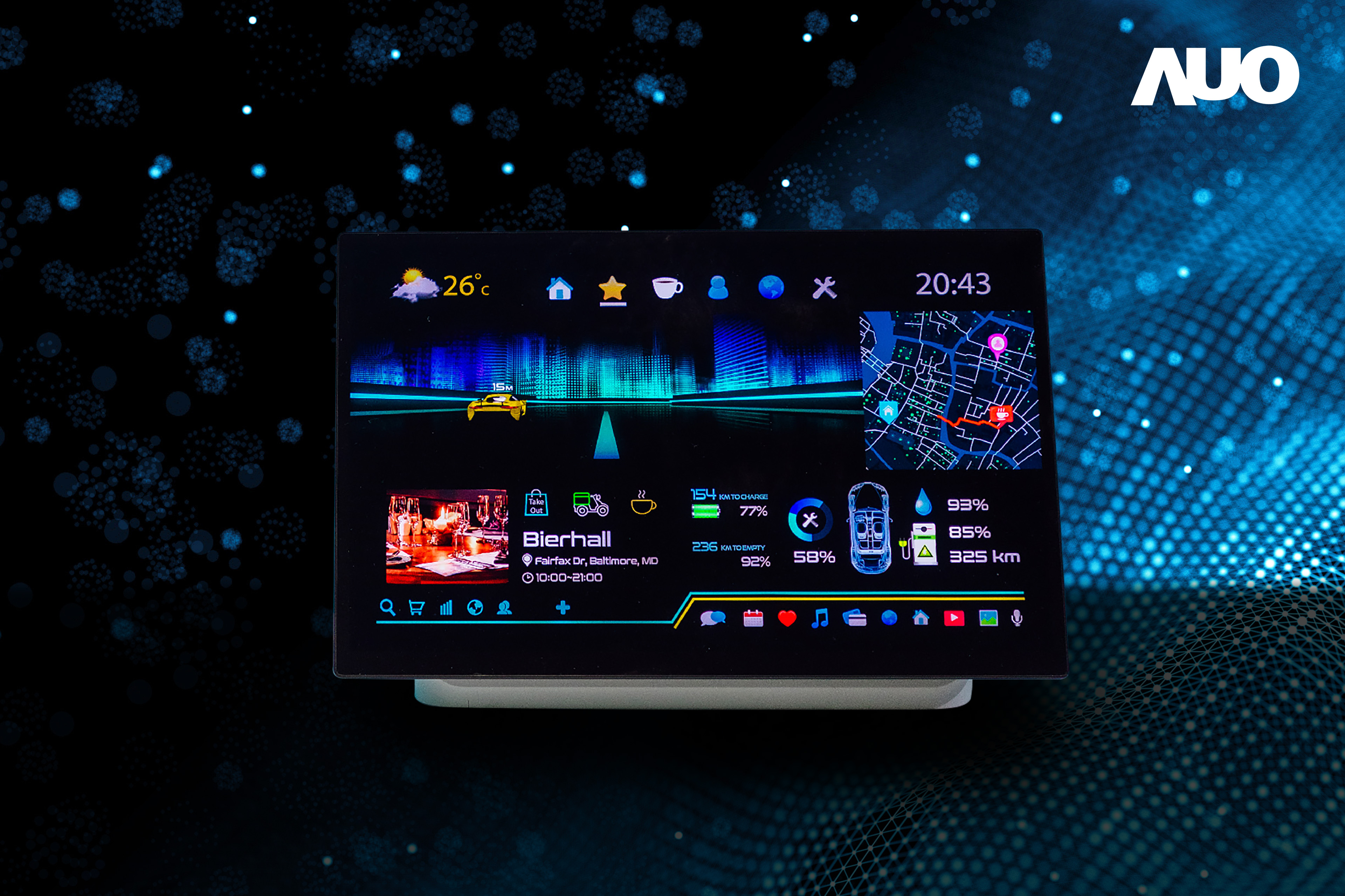 350vip8888新葡的京16吋超高色域車載中控獲得2025顯示器元件產品技術獎之面板模組類傑出產品獎，首次在車載領域採用藍光COB（LED chip-on-board）搭載量子點（Quantum Dot）膜之Mini LED解決方案實現廣色域